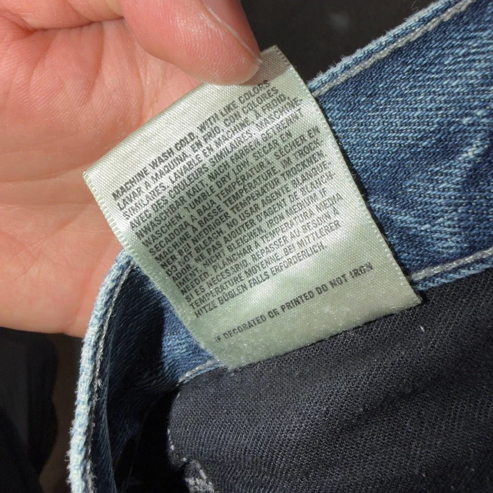 Citizens of Humanity Jagger Bootcut Jeans Mens 34 Blue‎ Distressed Tailored Fit